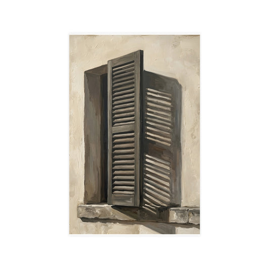 Shutters, Half Closed — shutters, half closed, 11x17 in print
