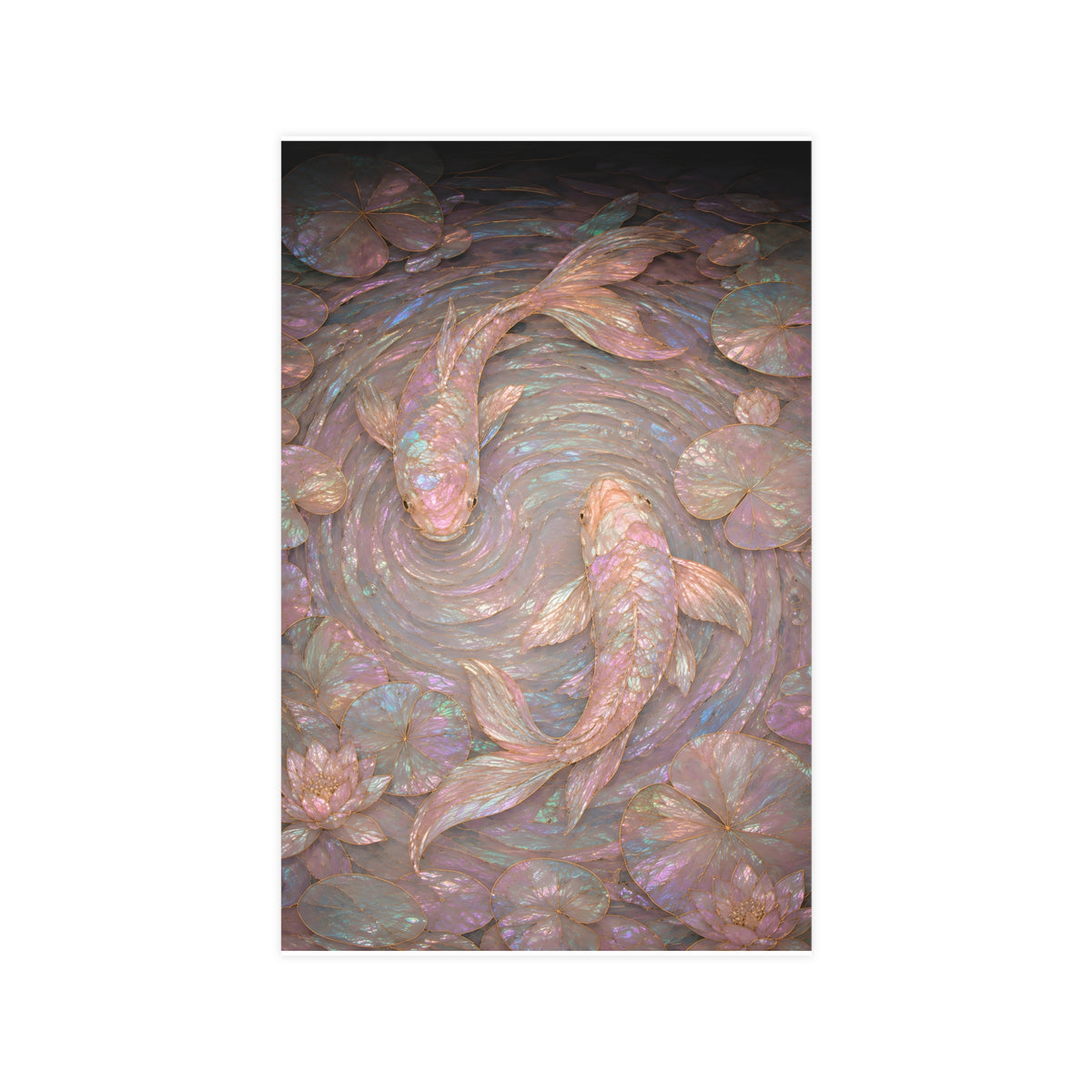 Koi, from Above — koi, from above, 11x17 in print