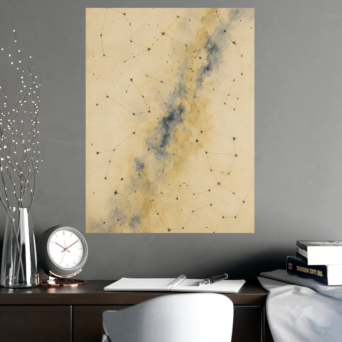 Constellation — constellation, shown framed on a wall
