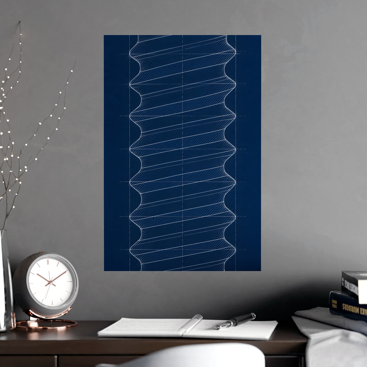 The Thread — the thread, shown framed on a wall