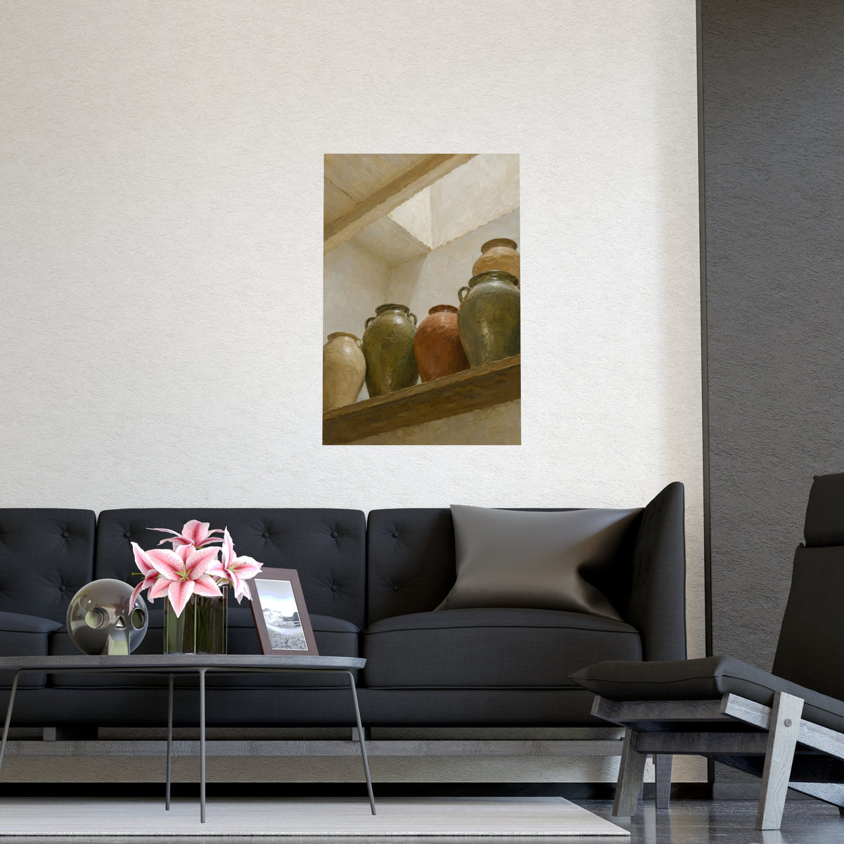 The Shelf from Below — the shelf from below, shown framed on a wall