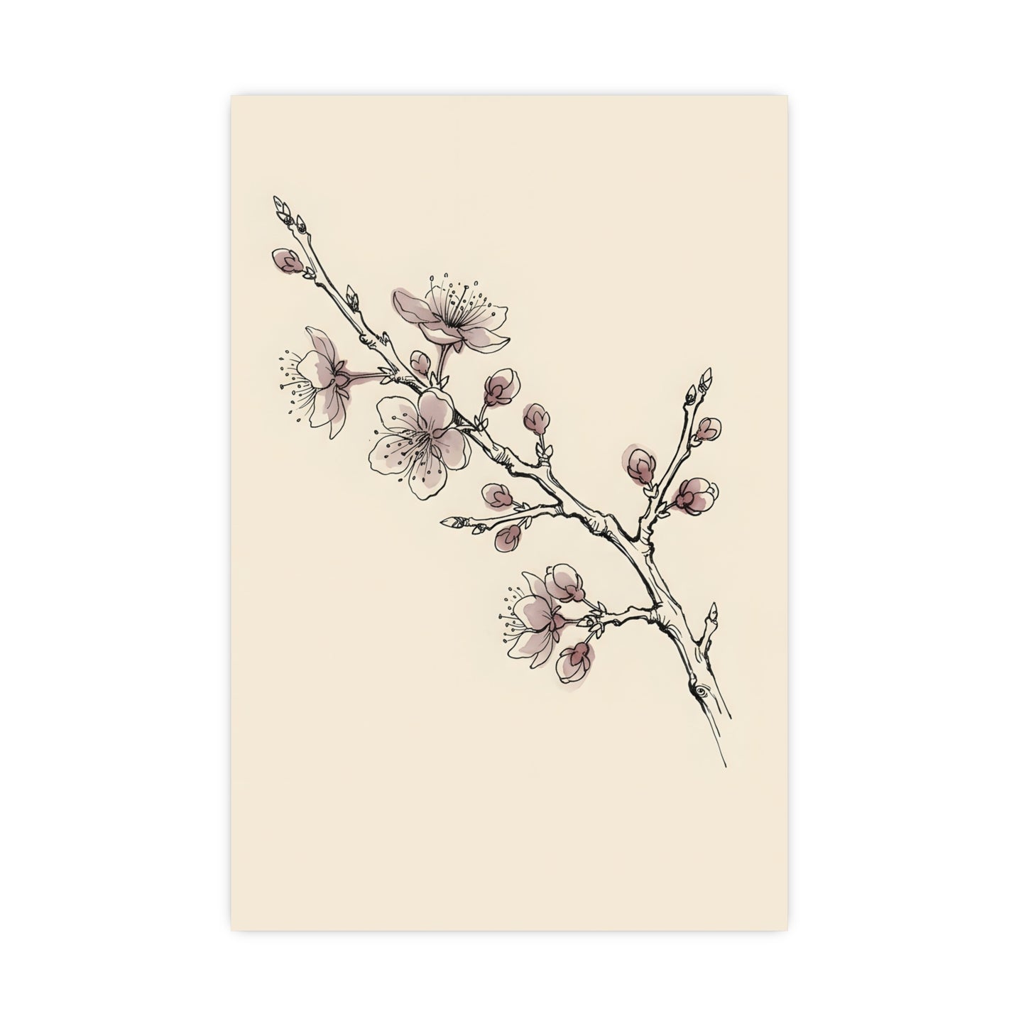 Plum Branch — plum branch, 18x24 in print