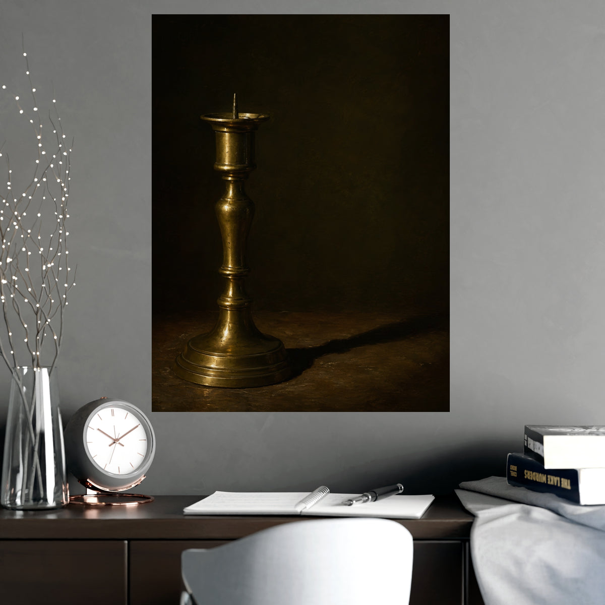 One Long Shadow — one long shadow, shown framed on a wall