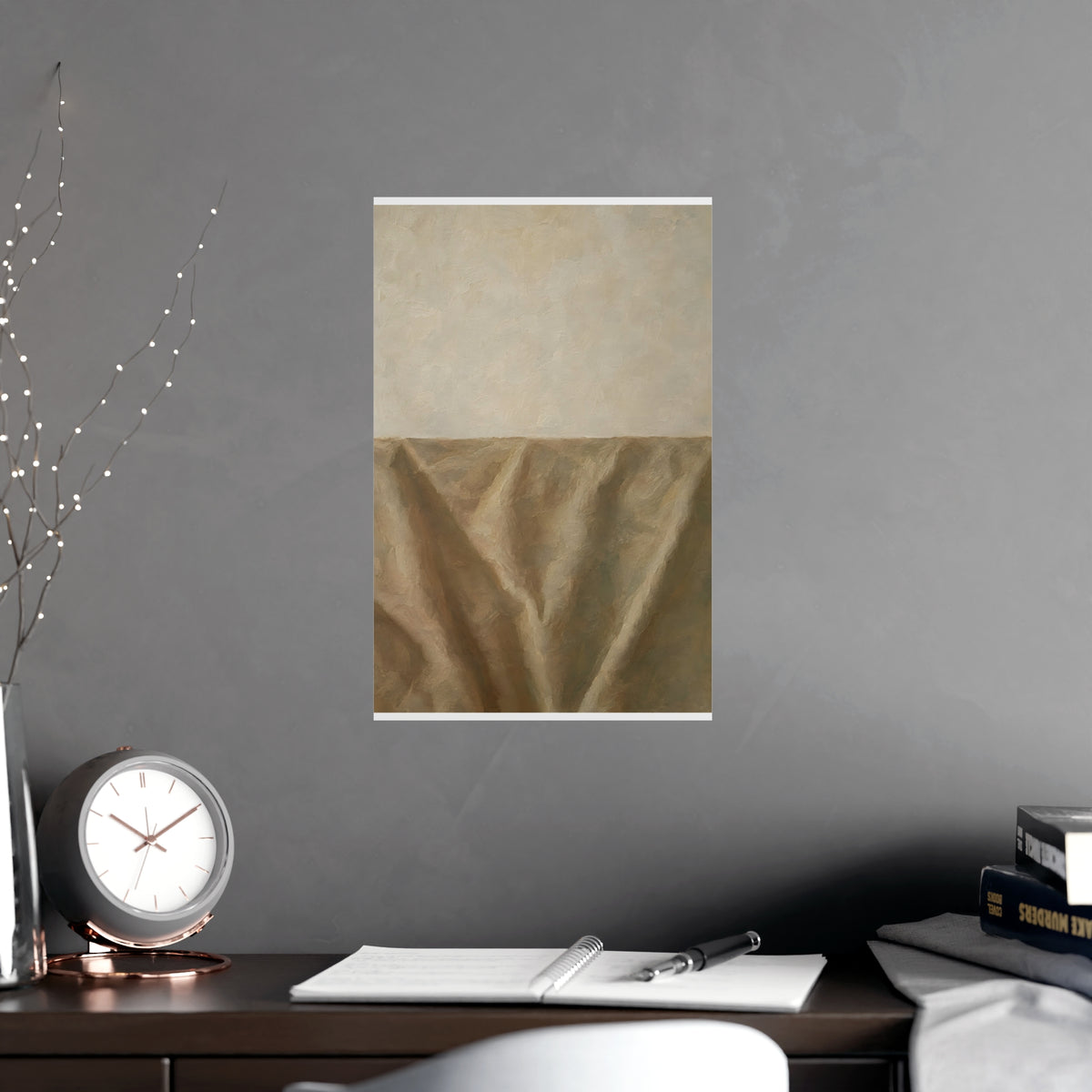The Empty Half — the empty half, shown framed on a wall