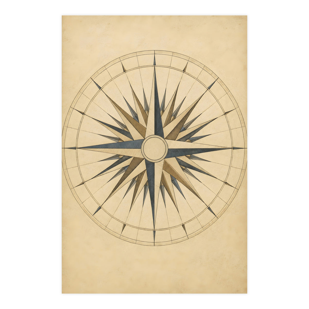 The Compass Card — the compass card, 24x36 in print