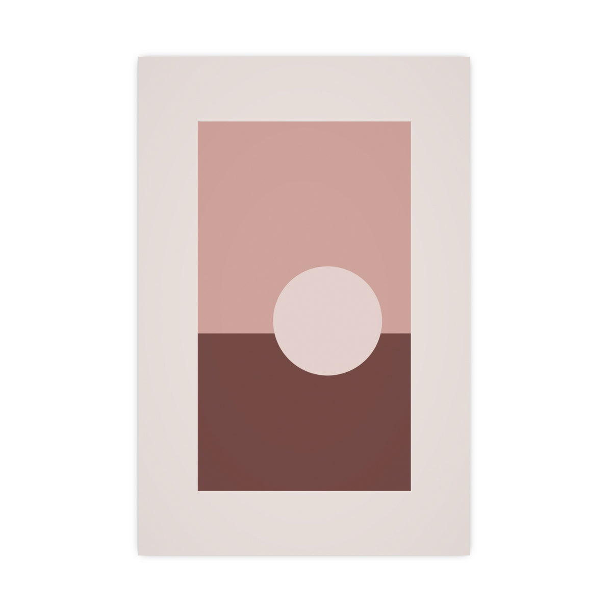 Dusty Rose Sun Landscape Wall Art — sun landscape in a dusty rose palette, 20x30 in print