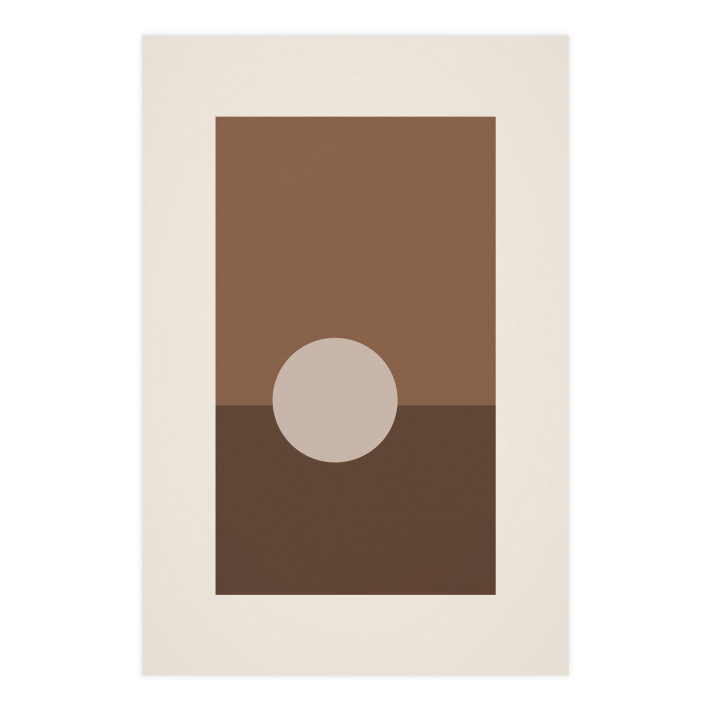 Sand Clay Sun Landscape Wall Art | Living Room Print