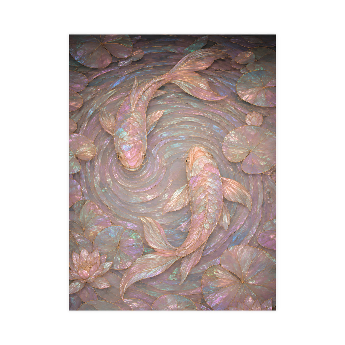 Koi, from Above — koi, from above, 18x24 in print