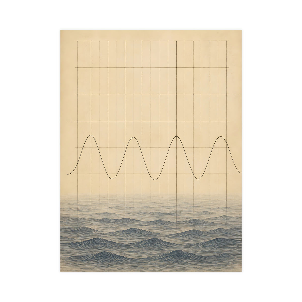Tide Chart — tide chart, 18x24 in print