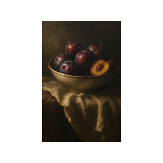 Bowl of Plums — bowl of plums, 11x17 in print
