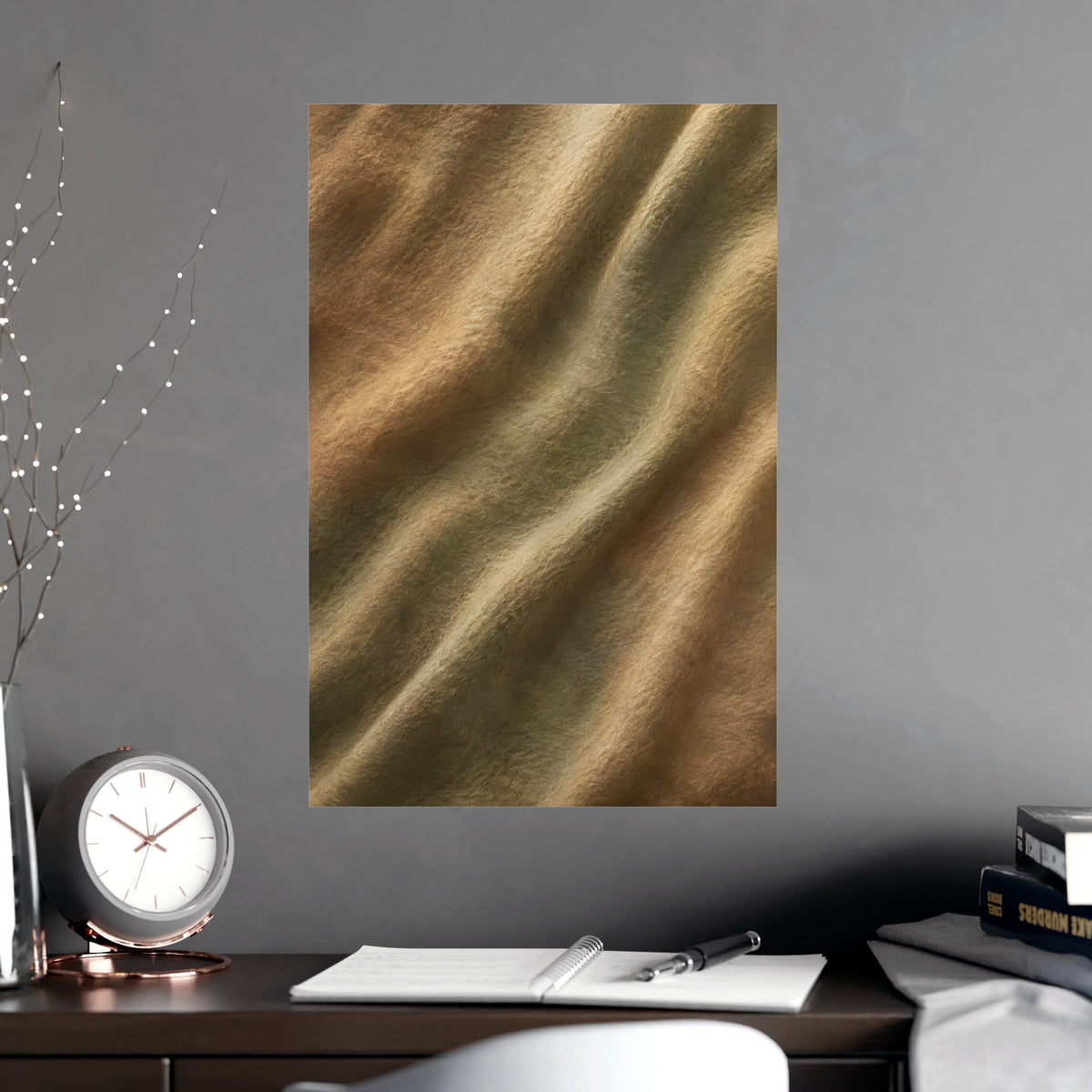 Felted Wool — felted wool, shown framed on a wall
