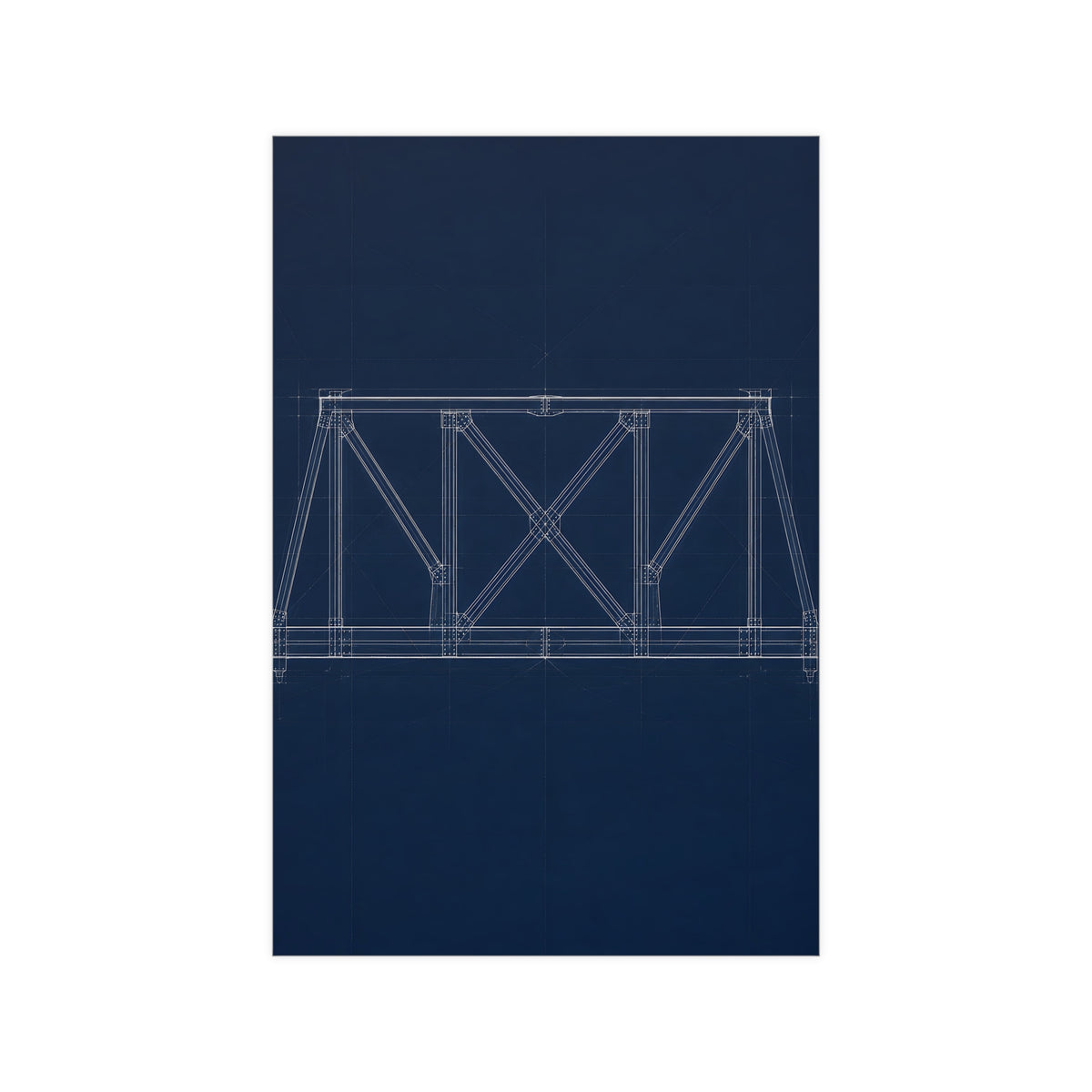 Bridge Truss — bridge truss, 12x18 in print
