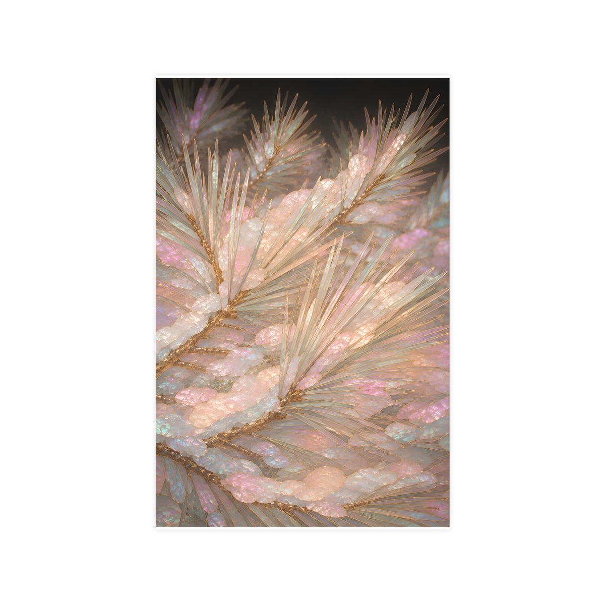Snow on Pine — snow on pine, 11x17 in print