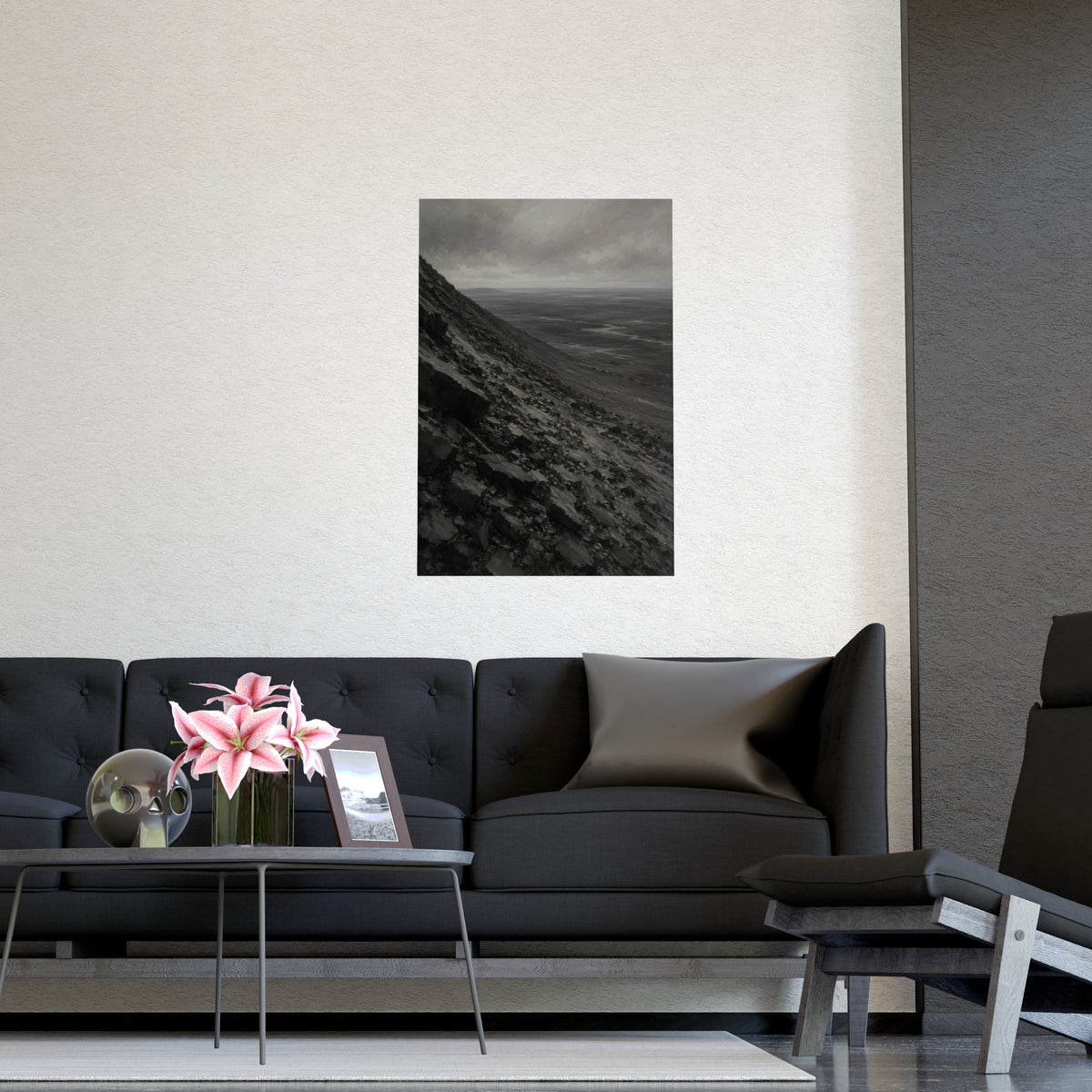 Scree Slope — scree slope, shown framed on a wall