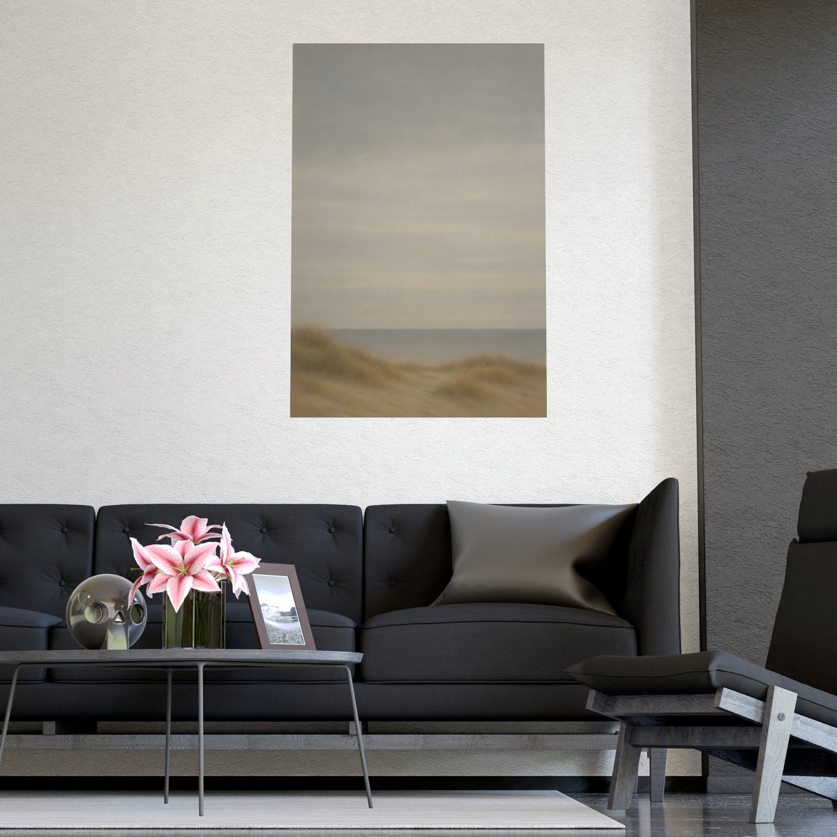 Low Dunes — low dunes, shown framed on a wall