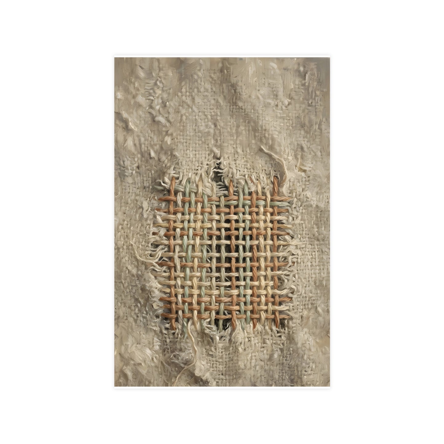 The Mend | Textile Study Print | Wall Art