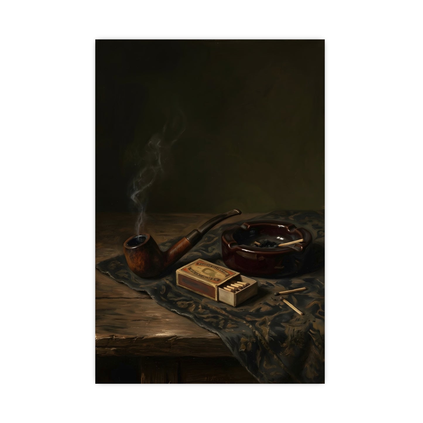 Pipe and Matches — pipe and matches, 18x24 in print