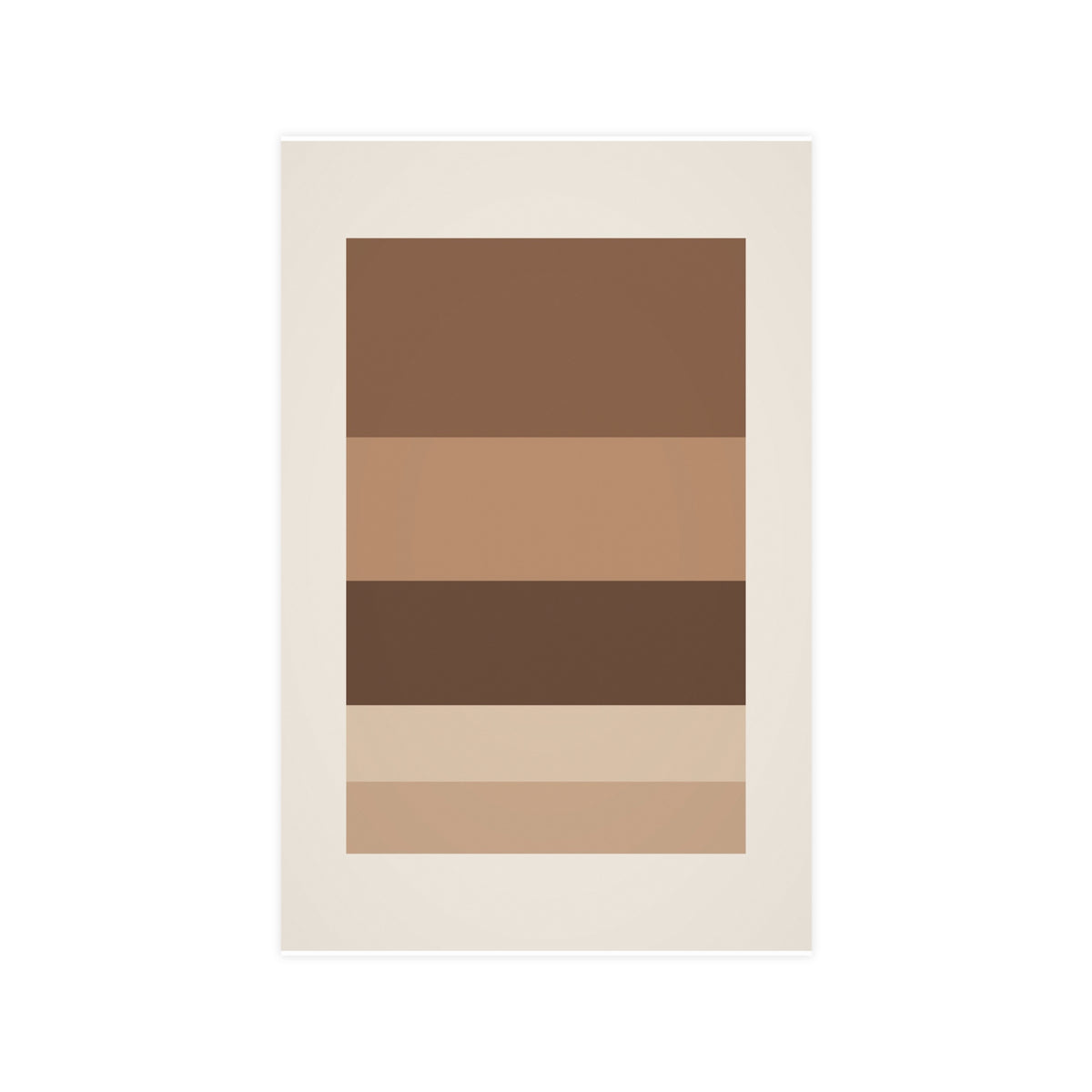 Sand Clay Blocks Modern Wall Art — blocks in a sand clay palette, 11x17 in print
