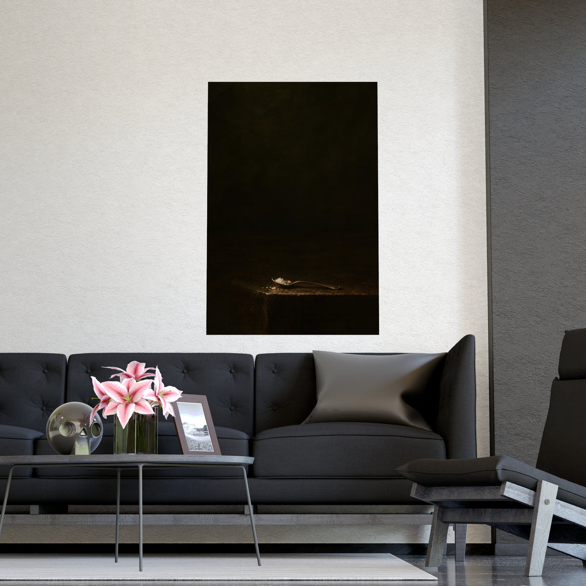 The Small Spoon — the small spoon, shown framed on a wall