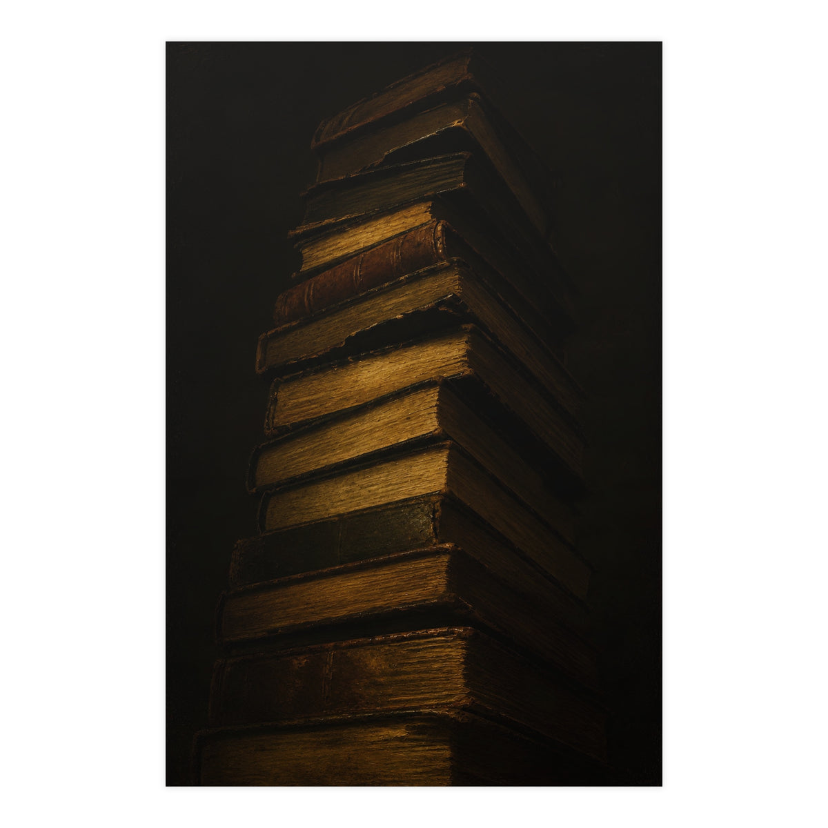 Books, Stacked — books, stacked, 24x36 in print
