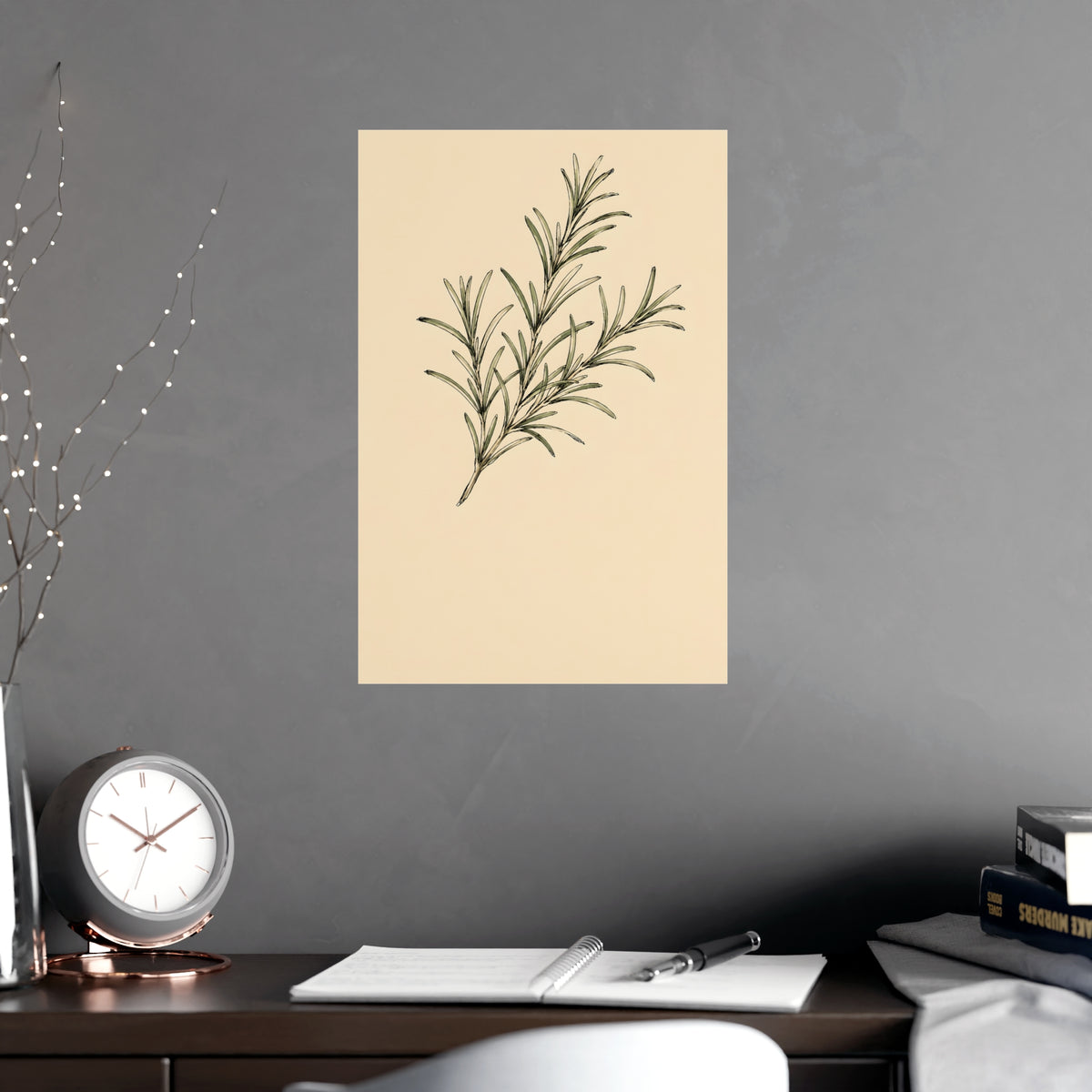 Rosemary — rosemary, shown framed on a wall