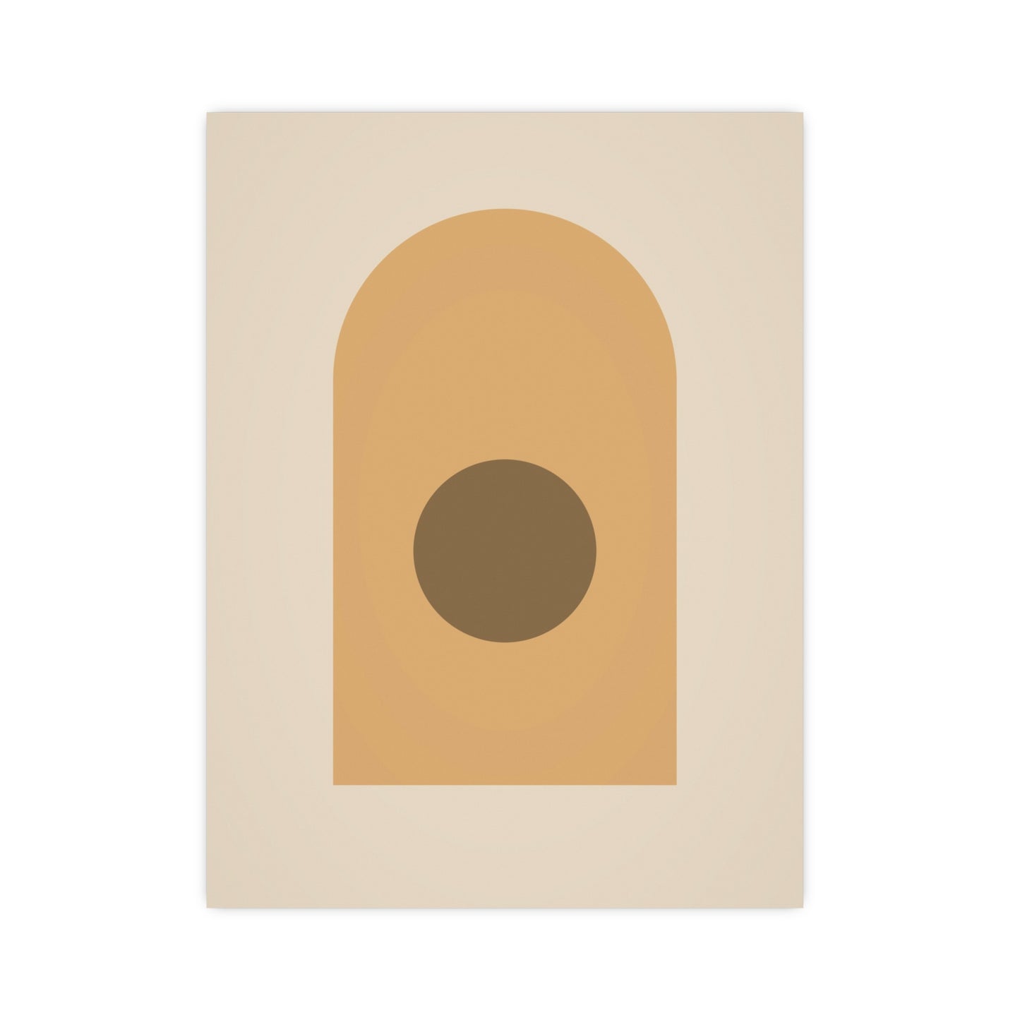 Muted 70s Arch Retro Wall Art | Living Room Print