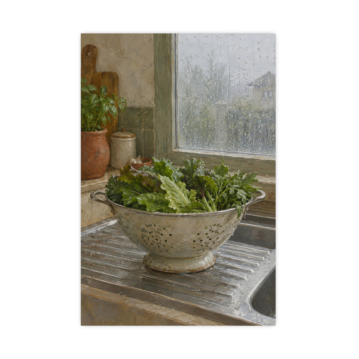 A Rainy Morning — a rainy morning, 16x24 in print