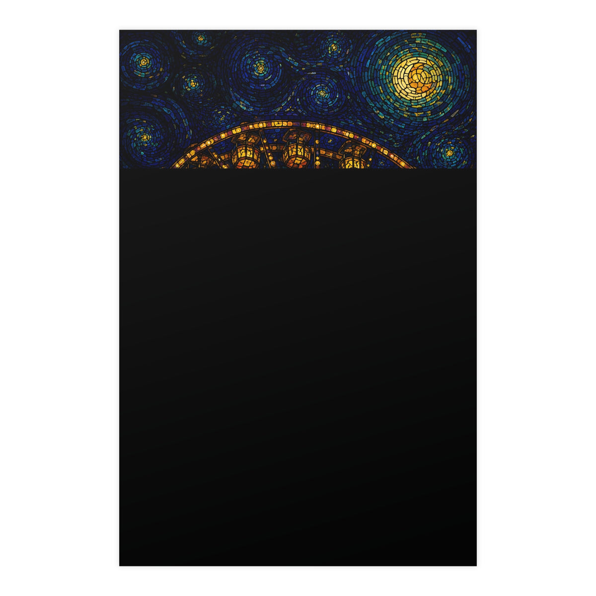The Wheel at Night — the wheel at night, 24x36 in print