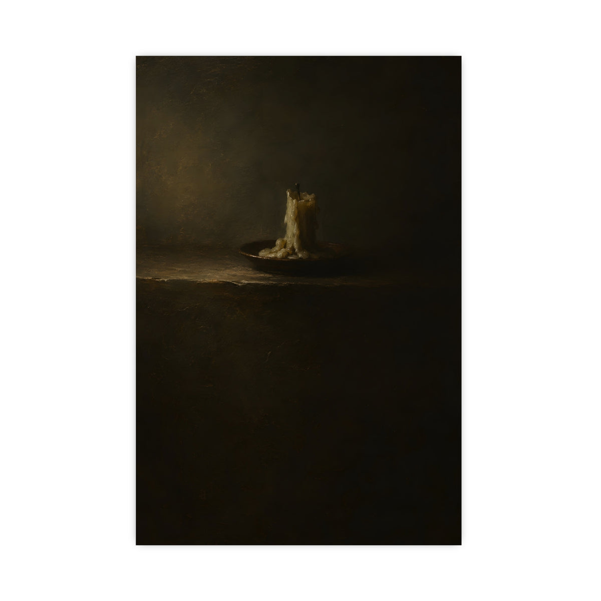 One Candle, Burnt Down — one candle, burnt down, 20x30 in print