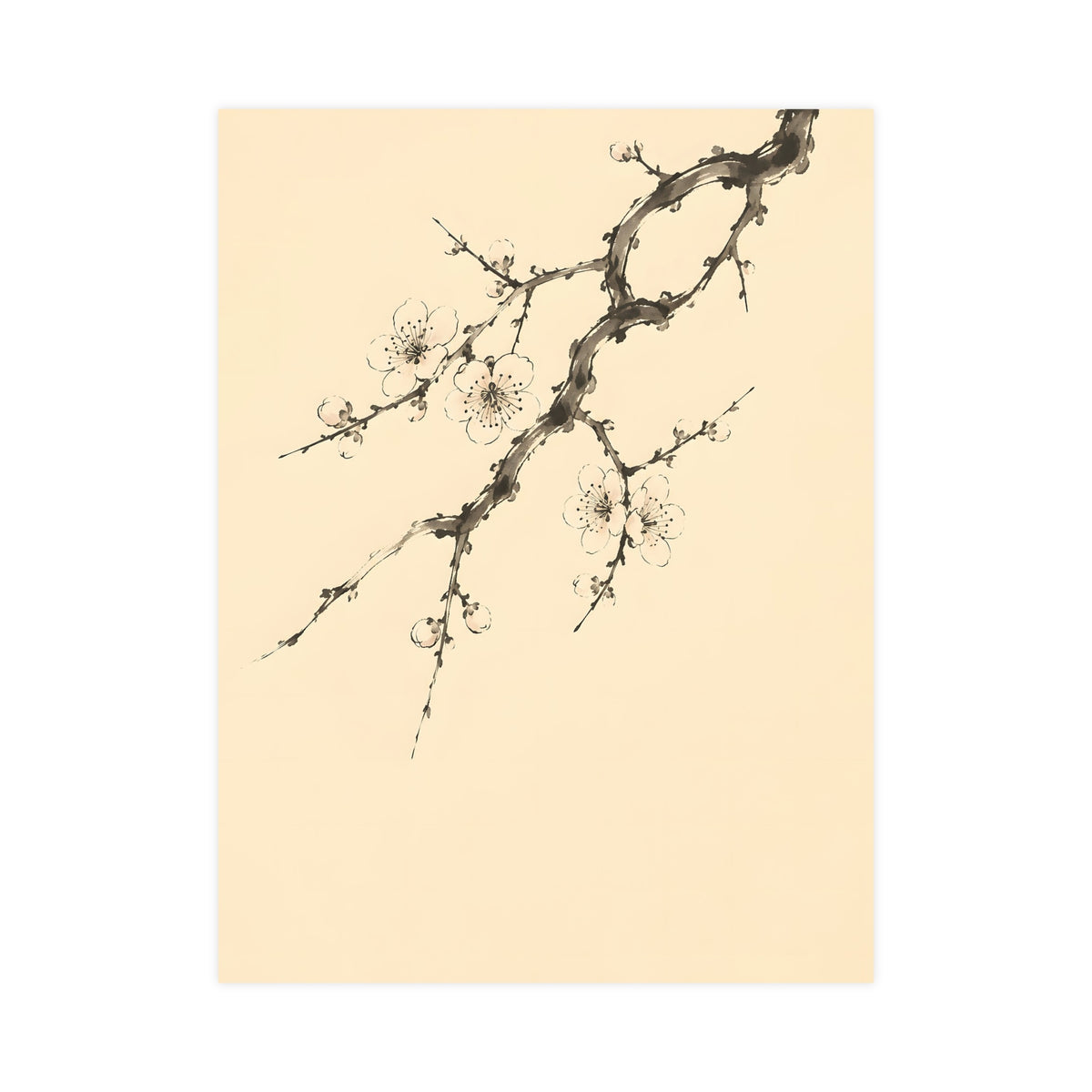 Plum Branch — plum branch, 18x24 in print