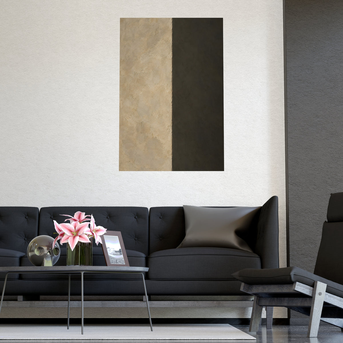 The Outside Corner — the outside corner, shown framed on a wall