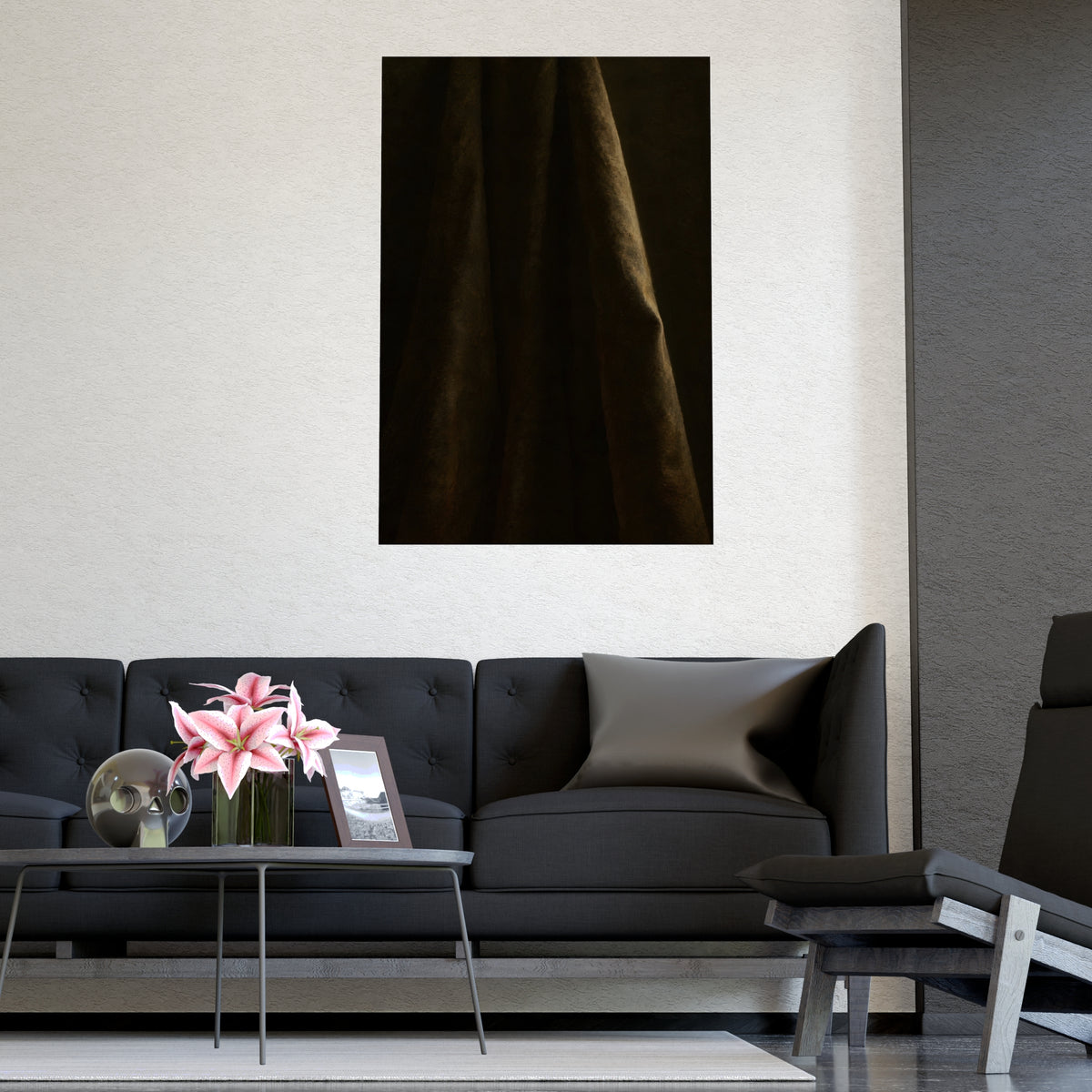 The Long Cloth — the long cloth, shown framed on a wall