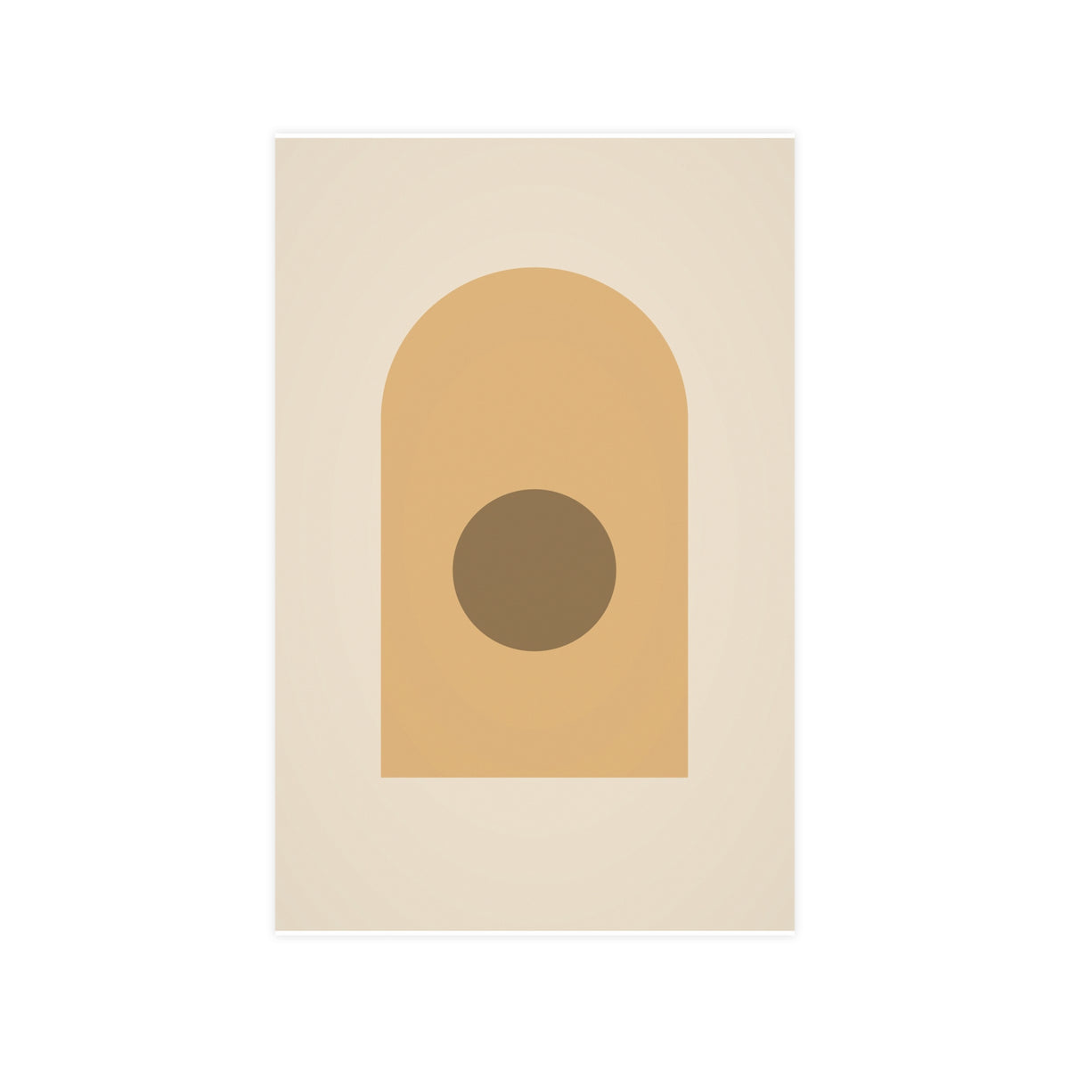 Muted 70s Arch Retro Wall Art — arch in a muted 70s palette, 11x17 in print
