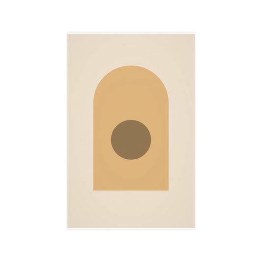 Muted 70s Arch Retro Wall Art — arch in a muted 70s palette, 11x17 in print
