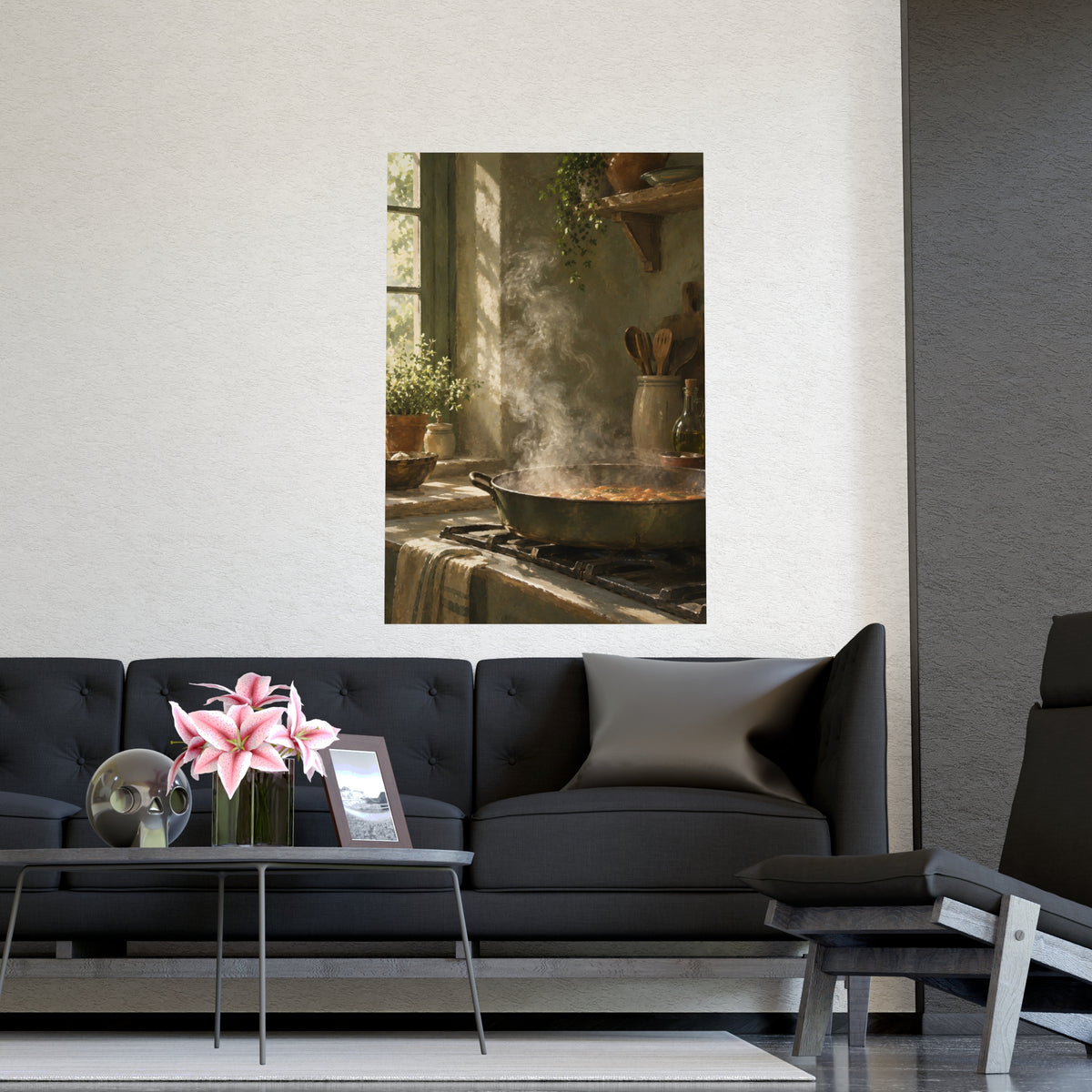 Steam in Daylight — steam in daylight, shown framed on a wall