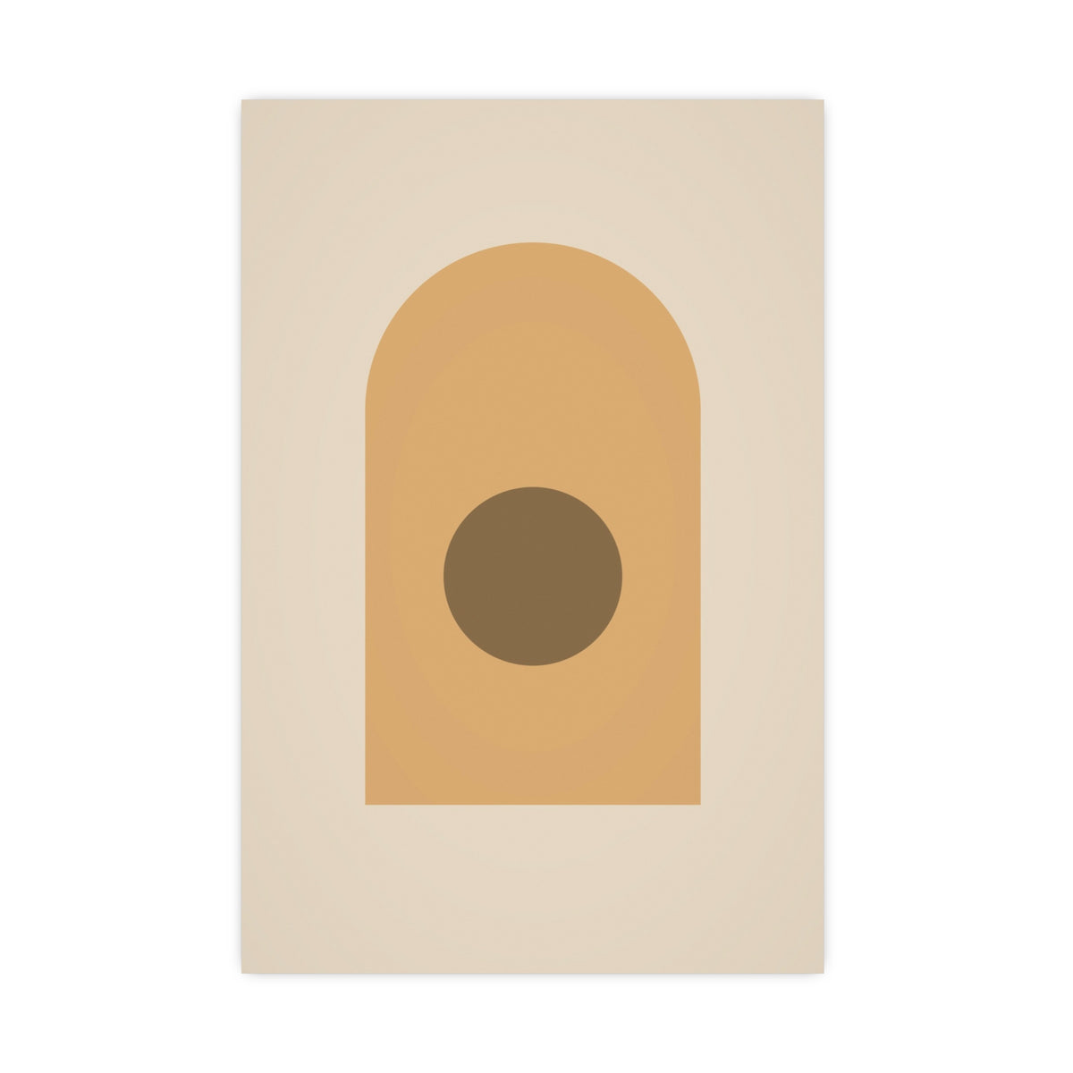 Muted 70s Arch Retro Wall Art — arch in a muted 70s palette, 16x24 in print