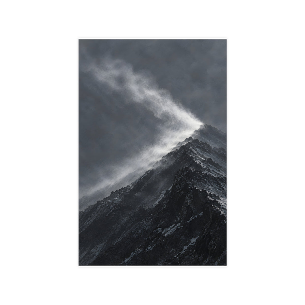 Snow off the Ridge — snow off the ridge, 11x17 in print
