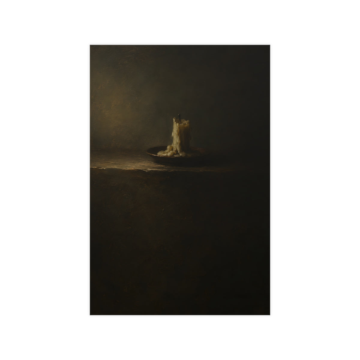 One Candle, Burnt Down — one candle, burnt down, 12x18 in print