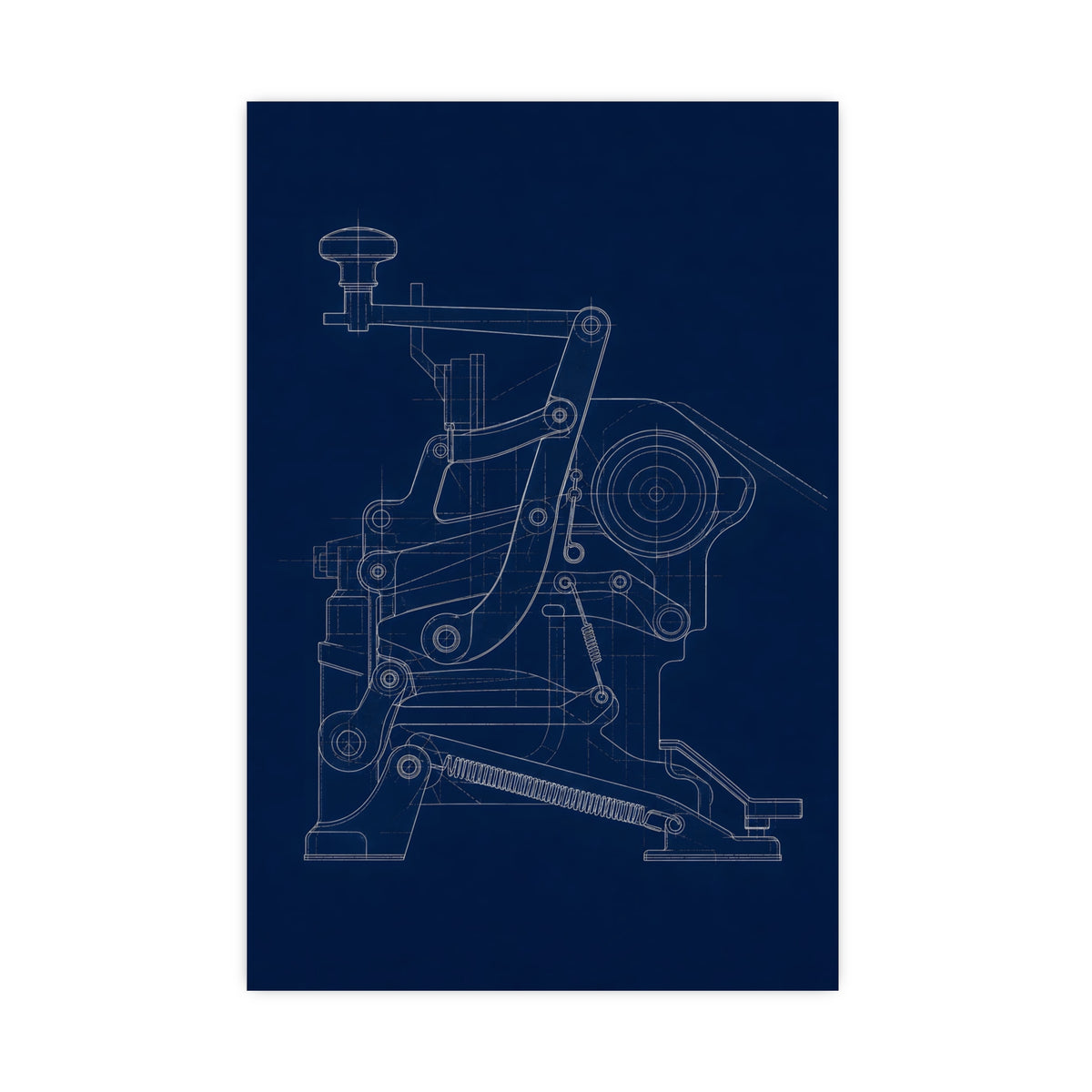 Typewriter Linkage — typewriter linkage, 20x30 in print