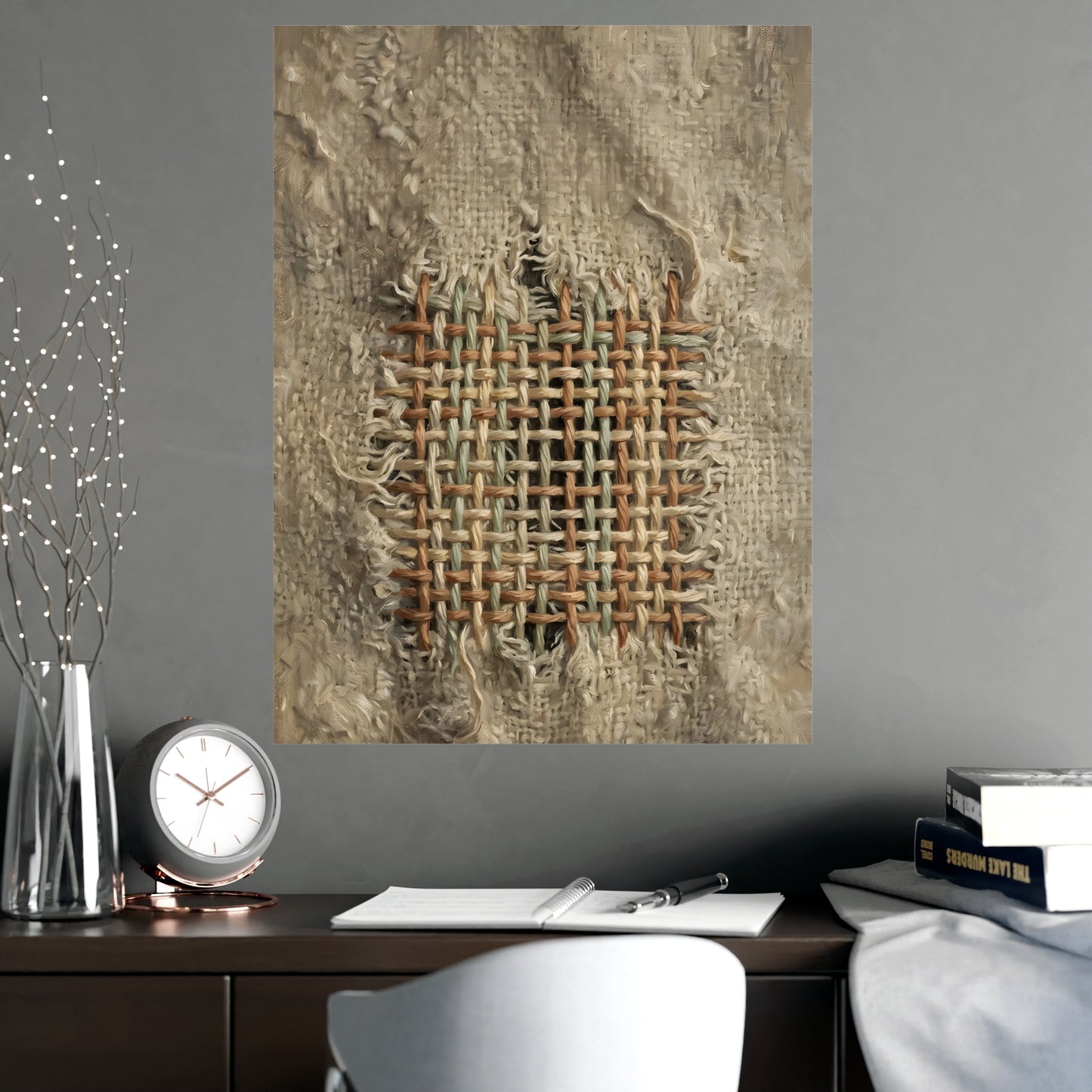 The Mend | Textile Study Print | Wall Art
