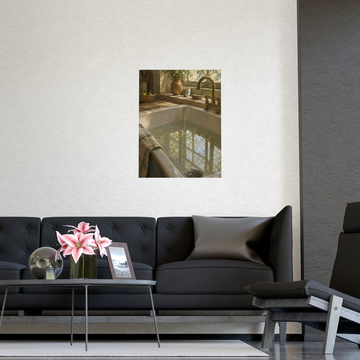 The Window in the Water — the window in the water, shown framed on a wall
