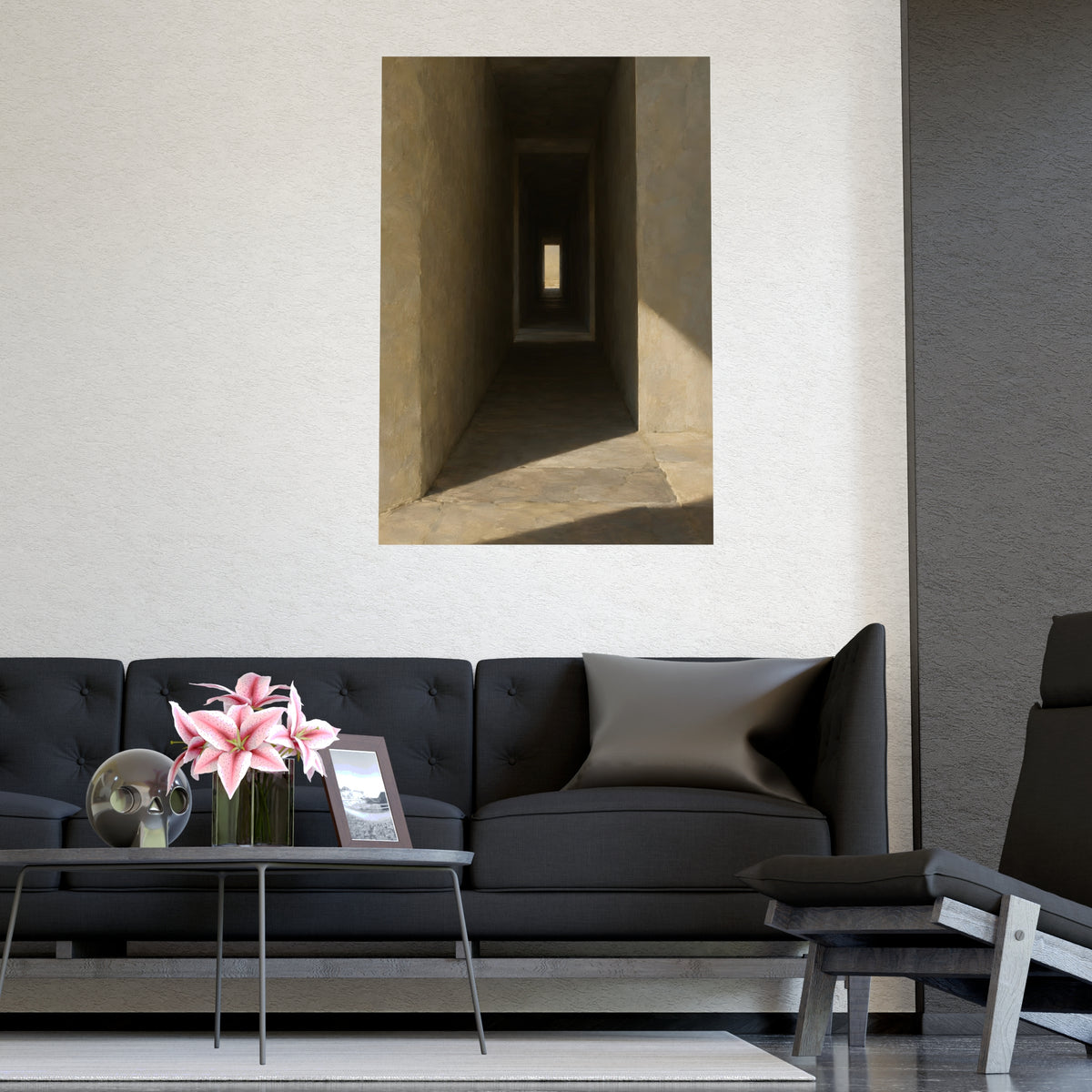 Through the Thick Wall — through the thick wall, shown framed on a wall