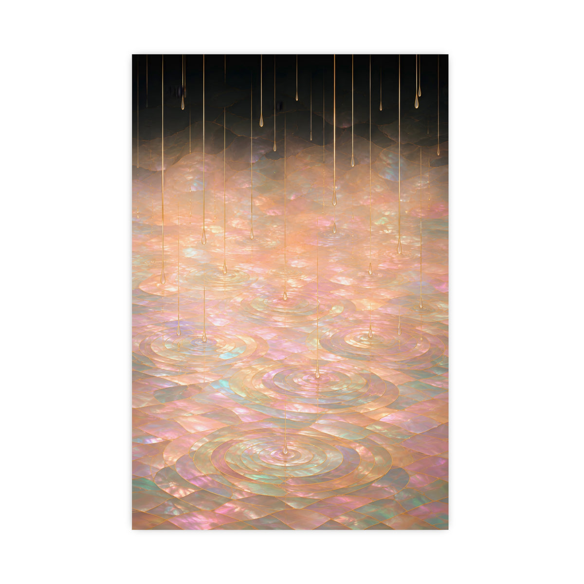 Rain on Still Water — rain on still water, 20x30 in print