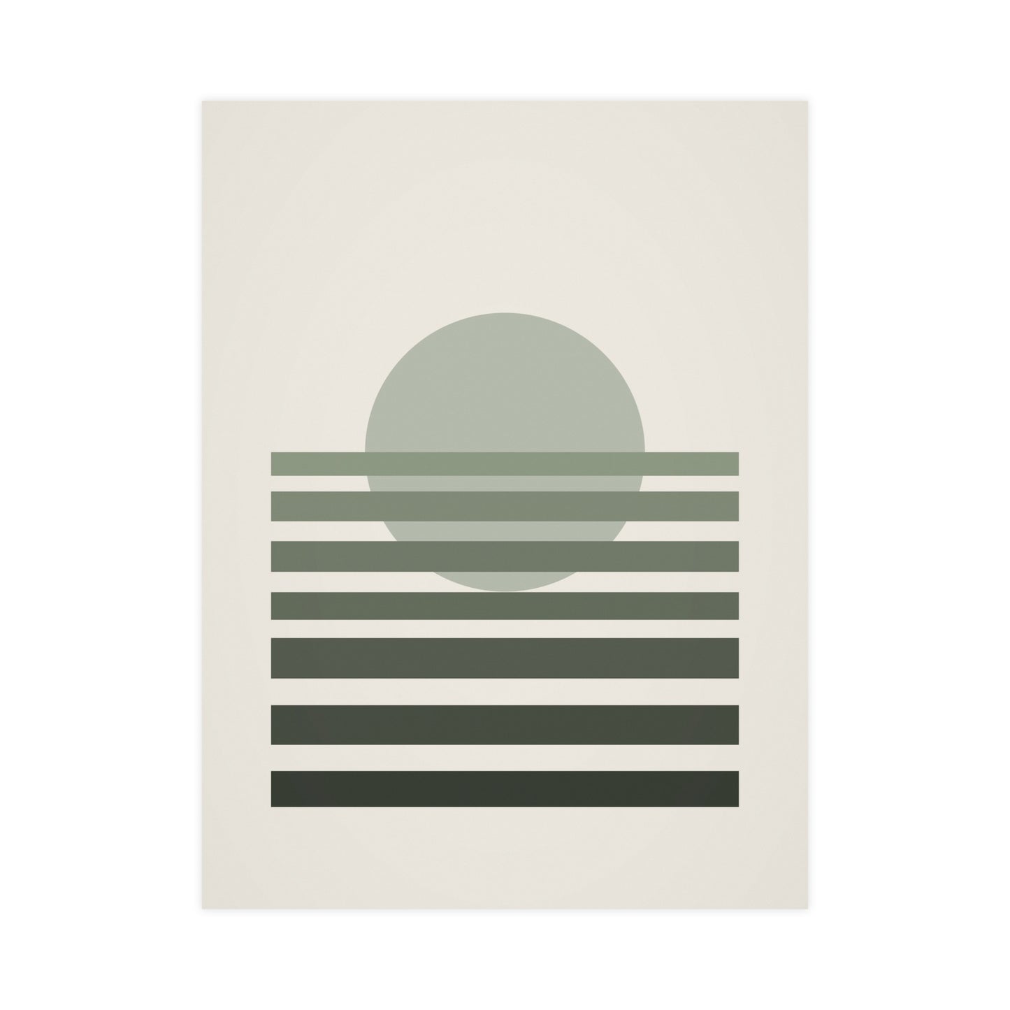 Sage Neutral Sunset Boho Wall Art | Living Room Print