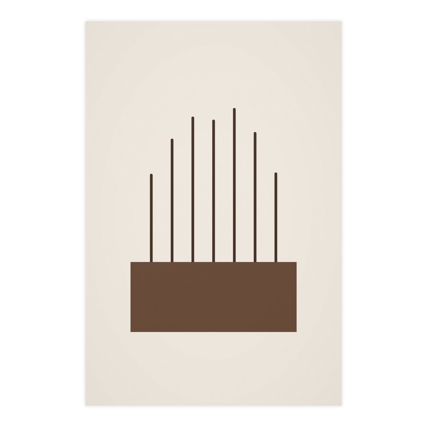 Sand Clay Lines Wall Art | Bedroom Print