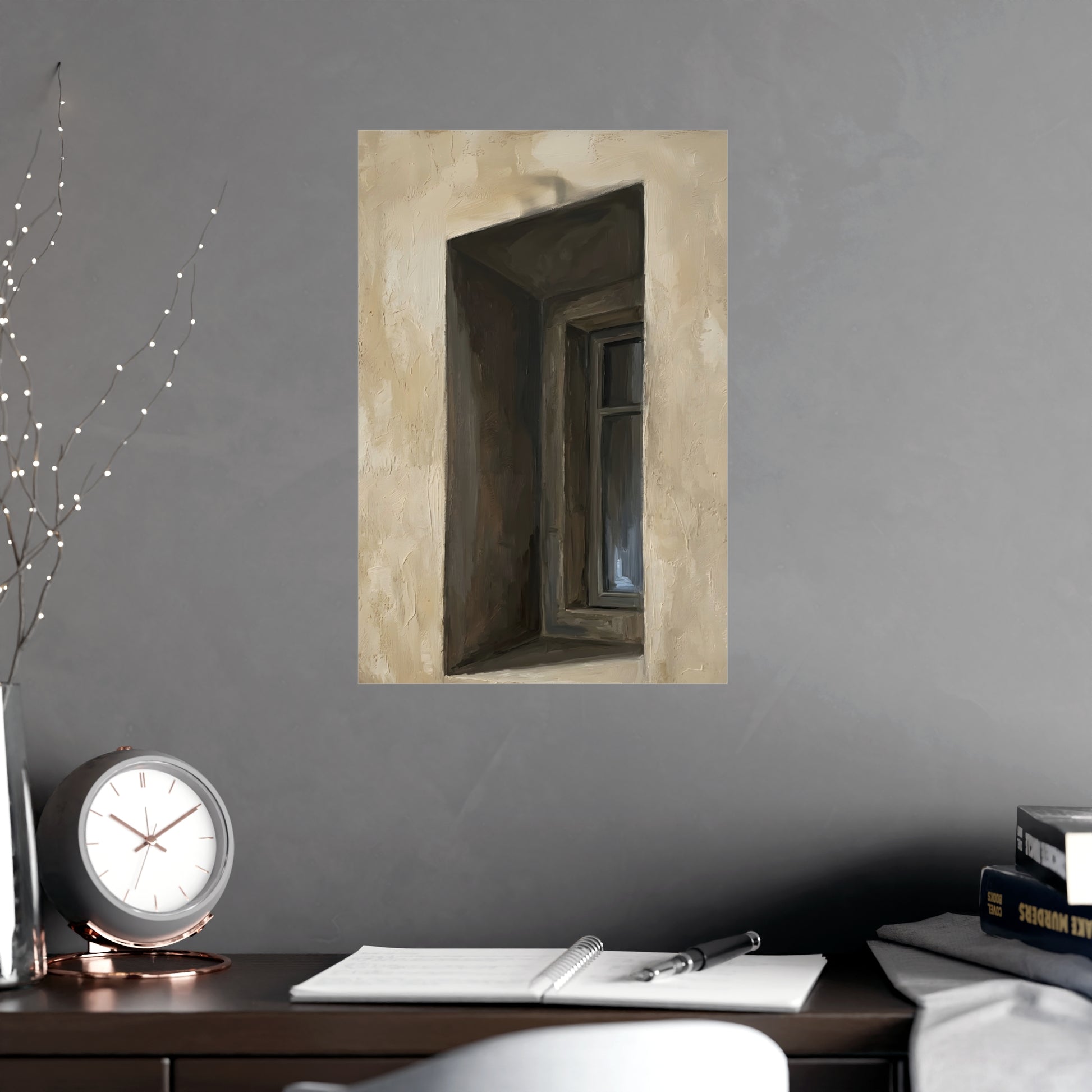 Window Recess on a plain wall, shown at a larger size, 12x18 in print