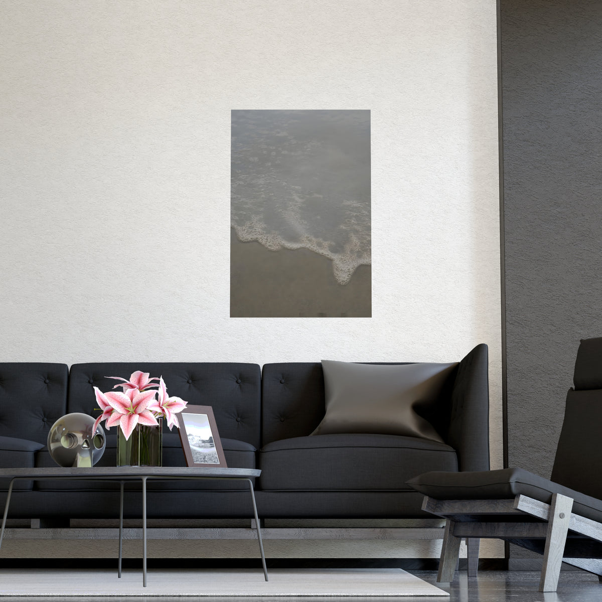 Foam, Close — foam, close, shown framed on a wall