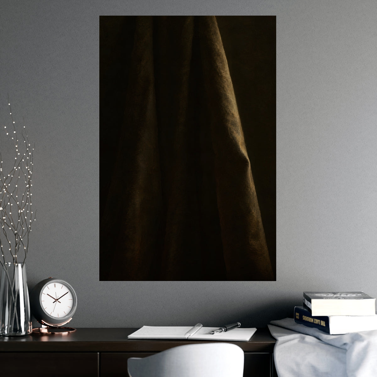 The Long Cloth — the long cloth, shown framed on a wall