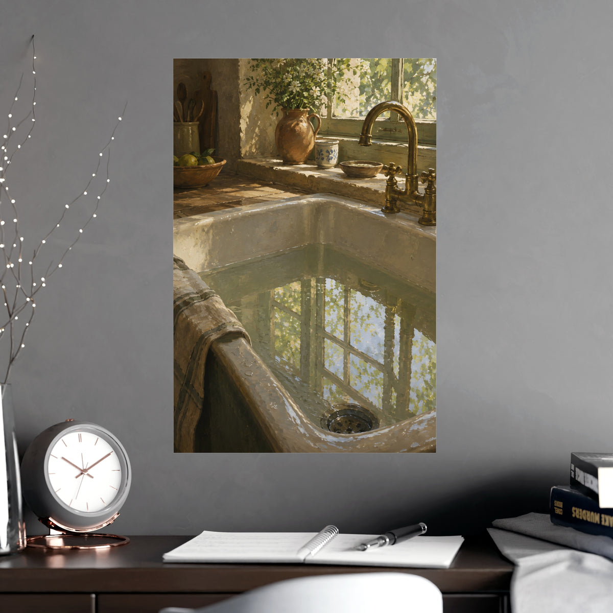 The Window in the Water — the window in the water, shown framed on a wall