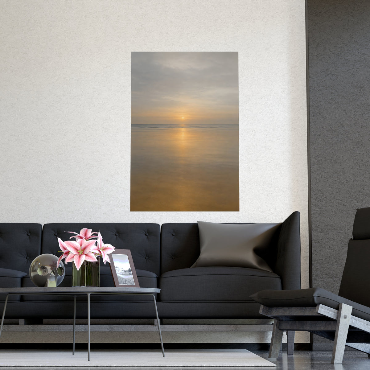 Wet Sand — wet sand, shown framed on a wall